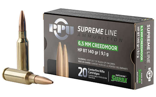 Ammunition Prvi Partizan Supreme 6.5Creedmoor PPU SUPREM 6.5CRED 140GR HPBT 20/200 • Model: Supreme